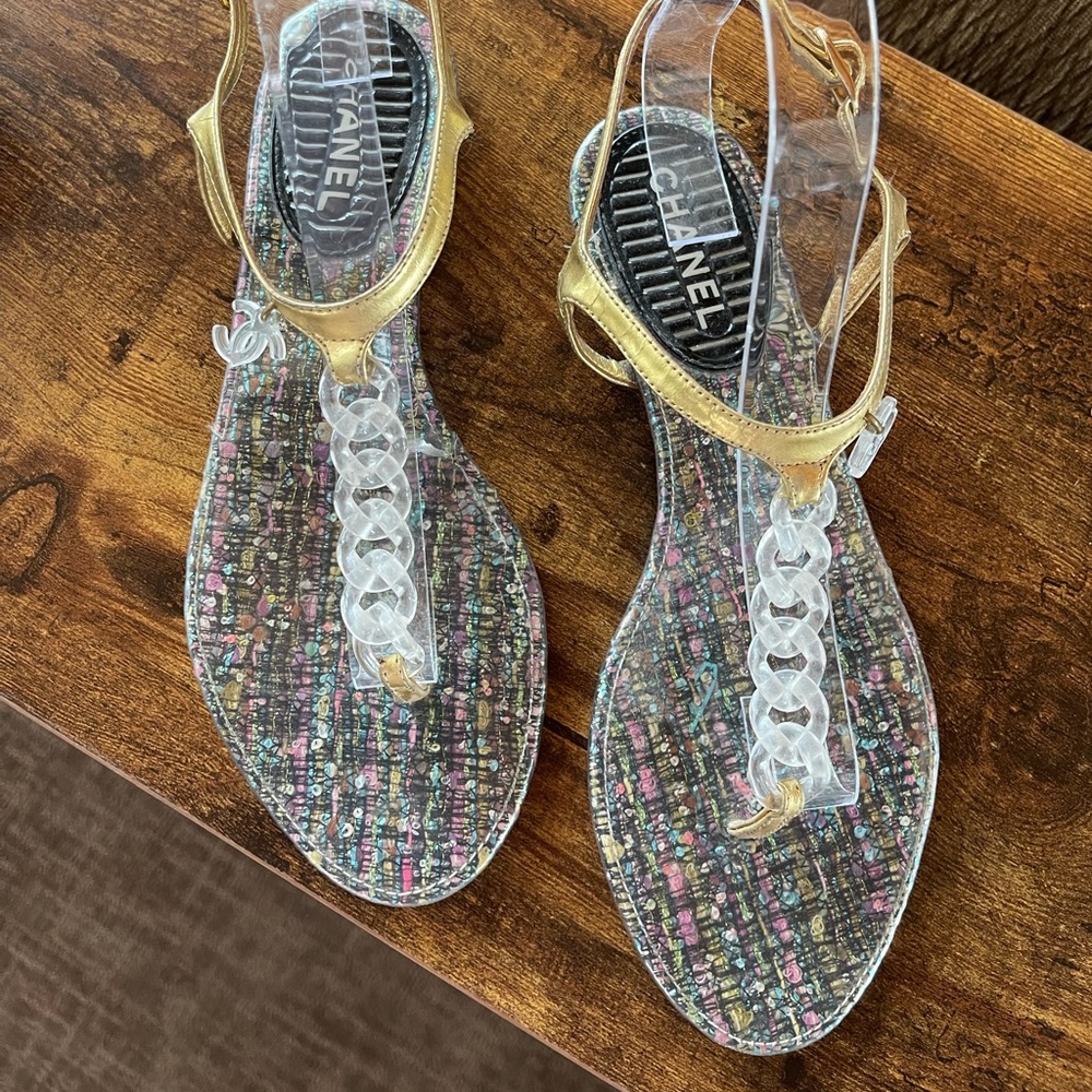 Authentic Chanel sandals.